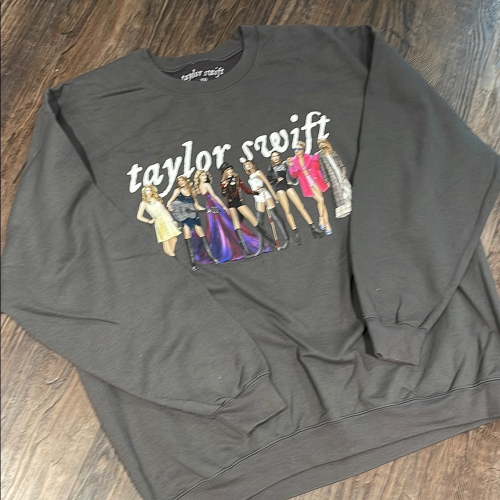 Taylor Swift Gray Eras Sweatshirt Sz XXL